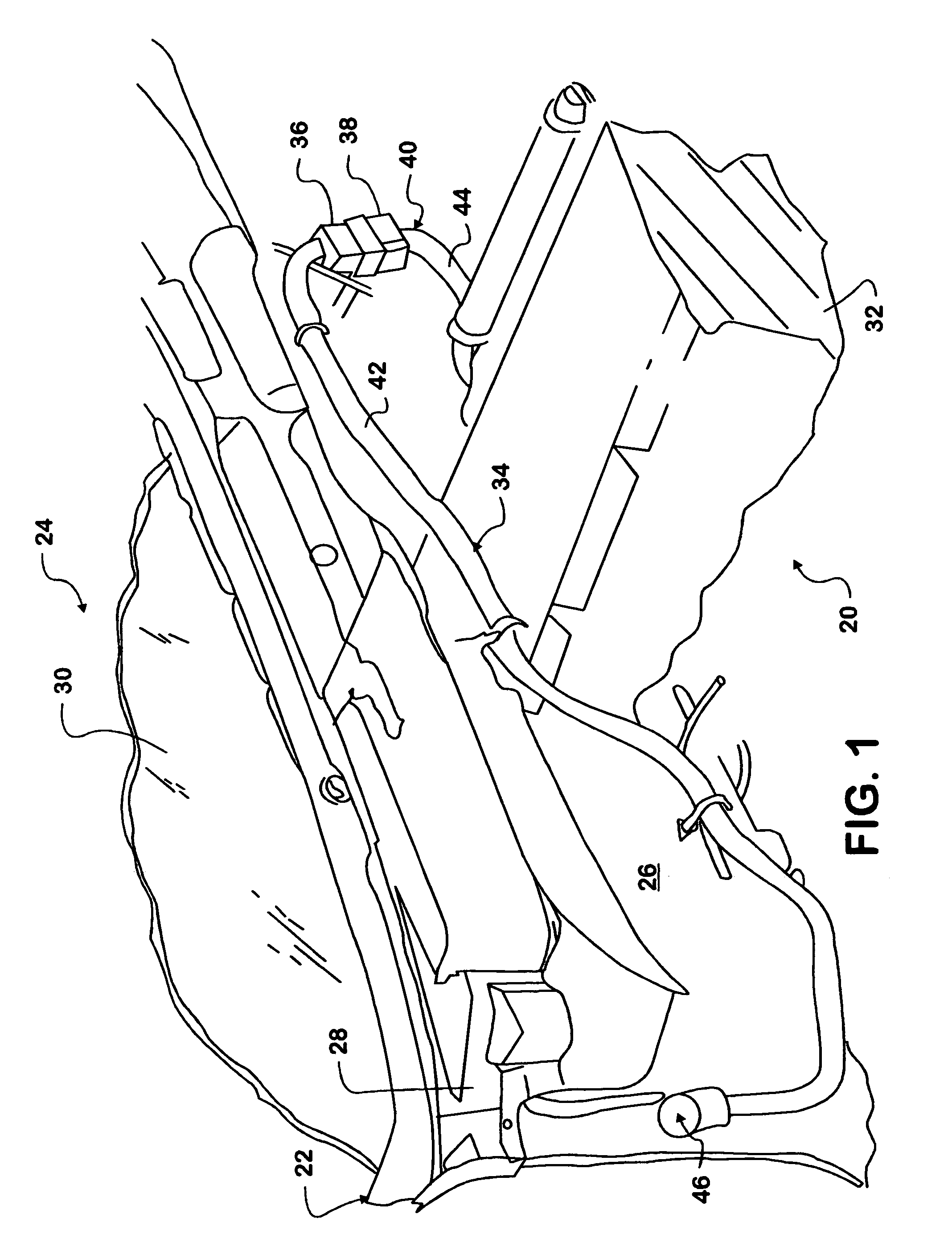 Two-piece pass-through grommet for a motor vehicle wiring harness