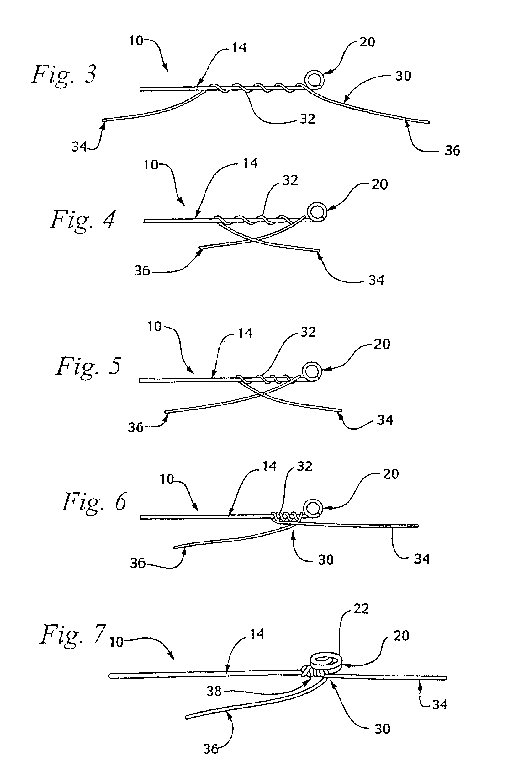 Pigtail fastener