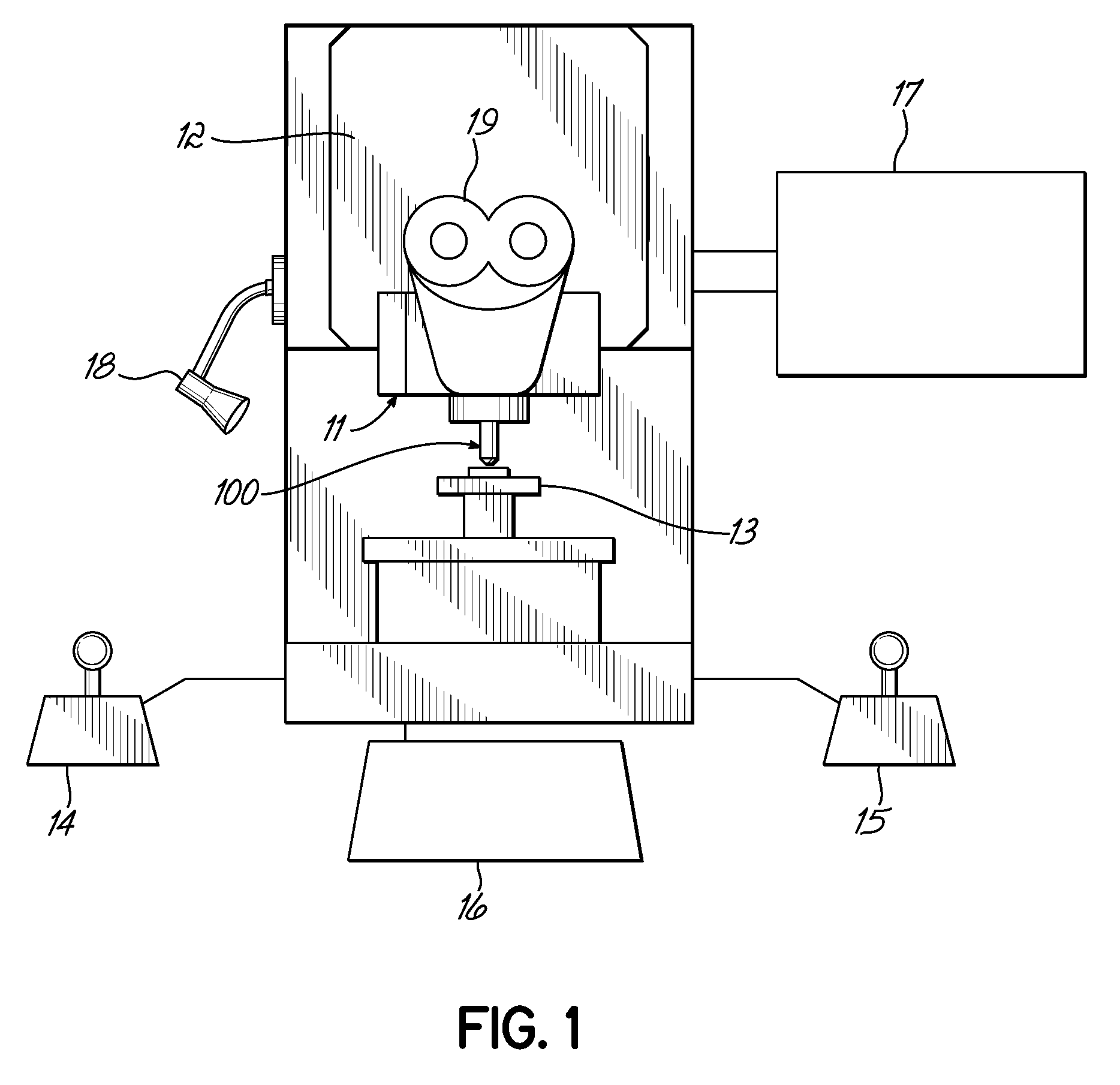 Clamping mechanism for shear testing apparatus