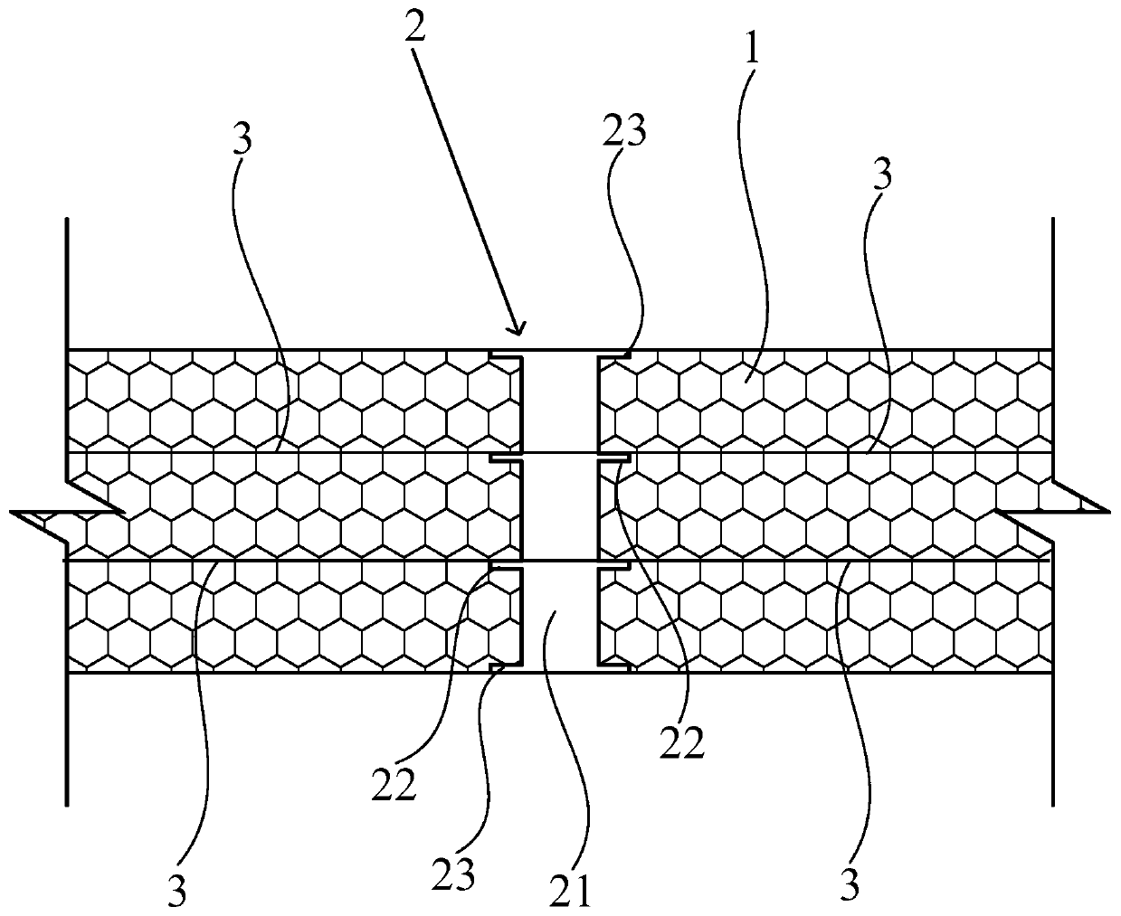 Limiting part for silicon graphene insulation board and silicon graphene insulation board