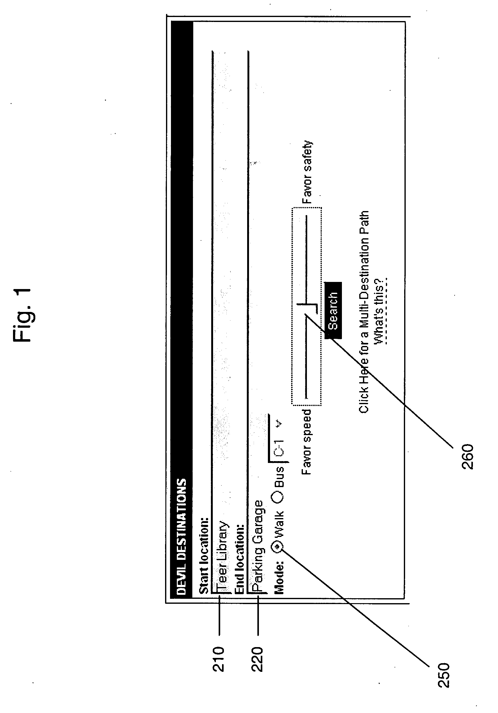 Pedestrian mapping system