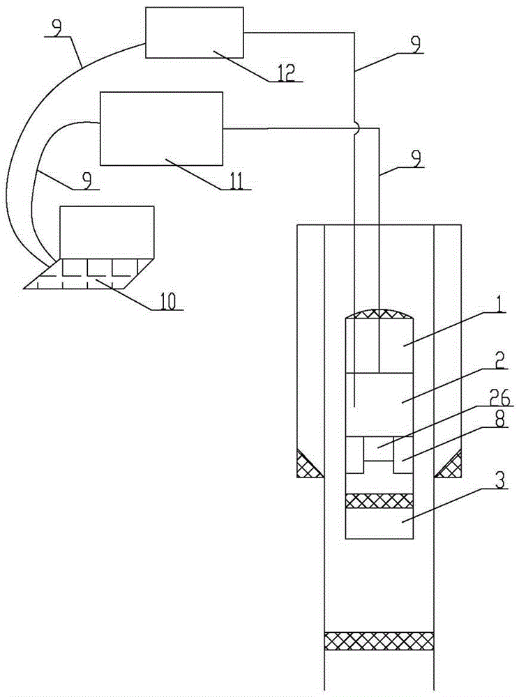 Electronic control hydraulic automatic setting bridge plug device