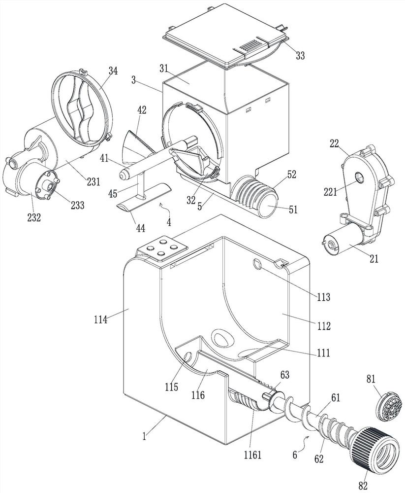 Cooked wheaten food machine driven by double motors