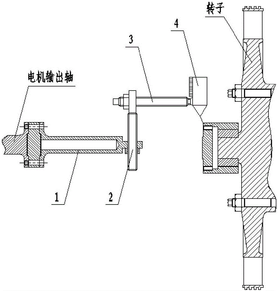 Retractable rotor malposition in line adjusting device