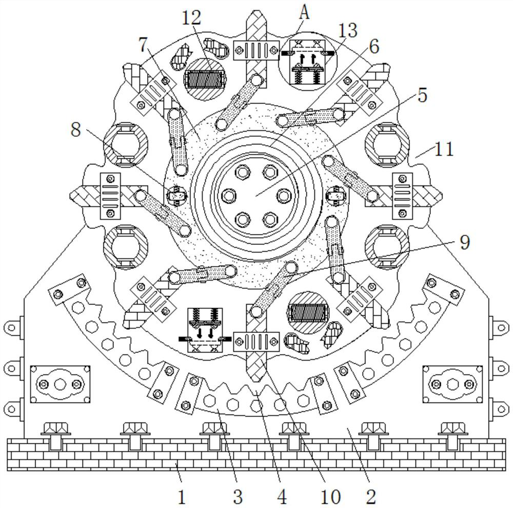 Hoisting device capable of avoiding stall in hoisting process by utilizing centrifugal force effect