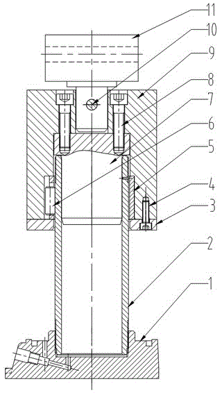 Rapid cylinder assembling fixture for jack