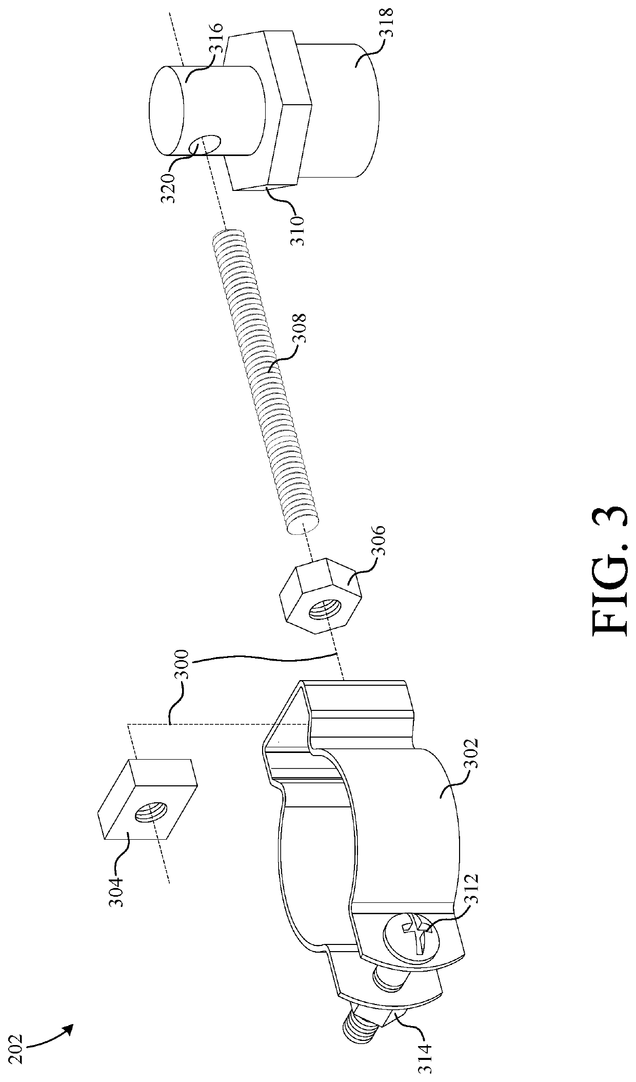 System and method for forming aligned holes in a work piece