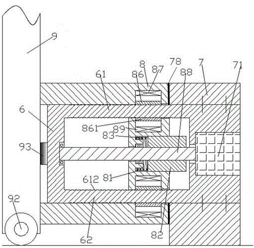 Compression fixing device for transport vehicle and operation method thereof