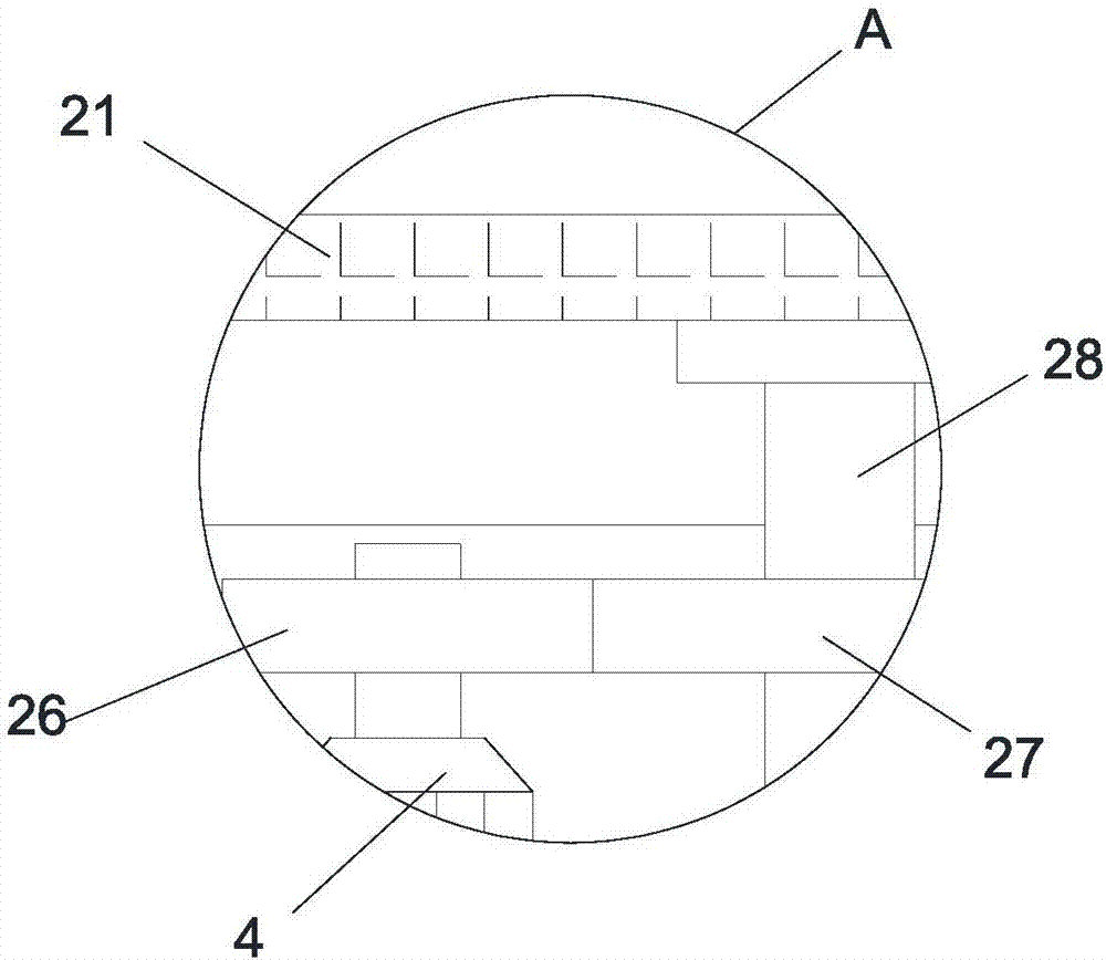 Concrete quick stirring device for municipal construction