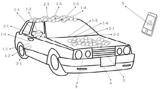 Intelligent control device and method for preventing accumulated snow/icing of automobile