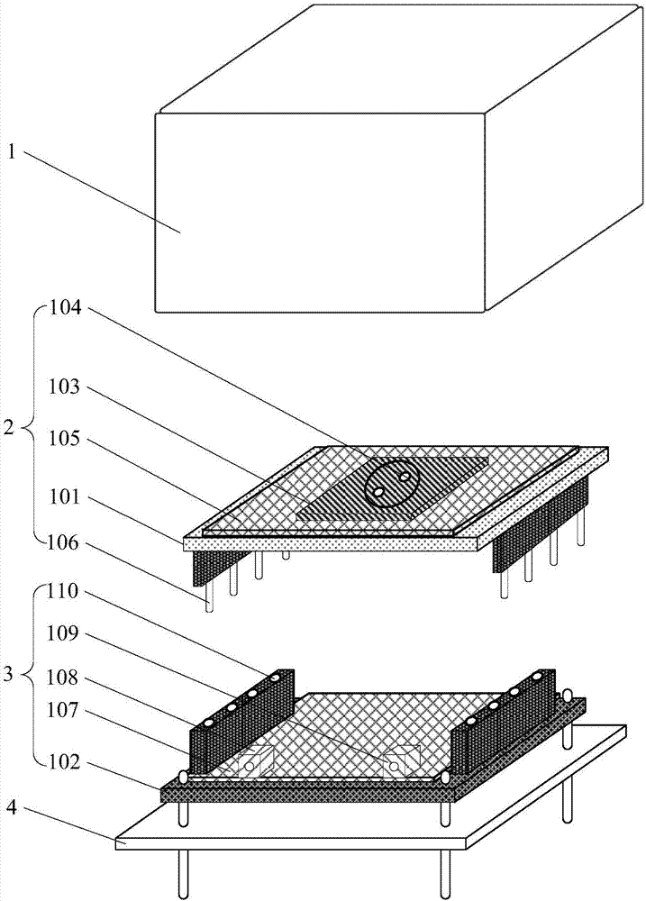 Aging performance test device and method for quartz-crystal resonator