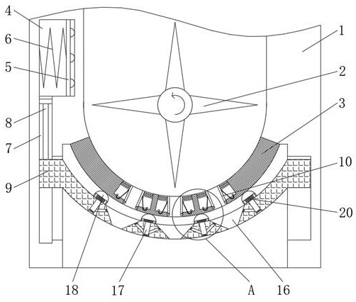 Plastic crushing device for recycling renewable resources