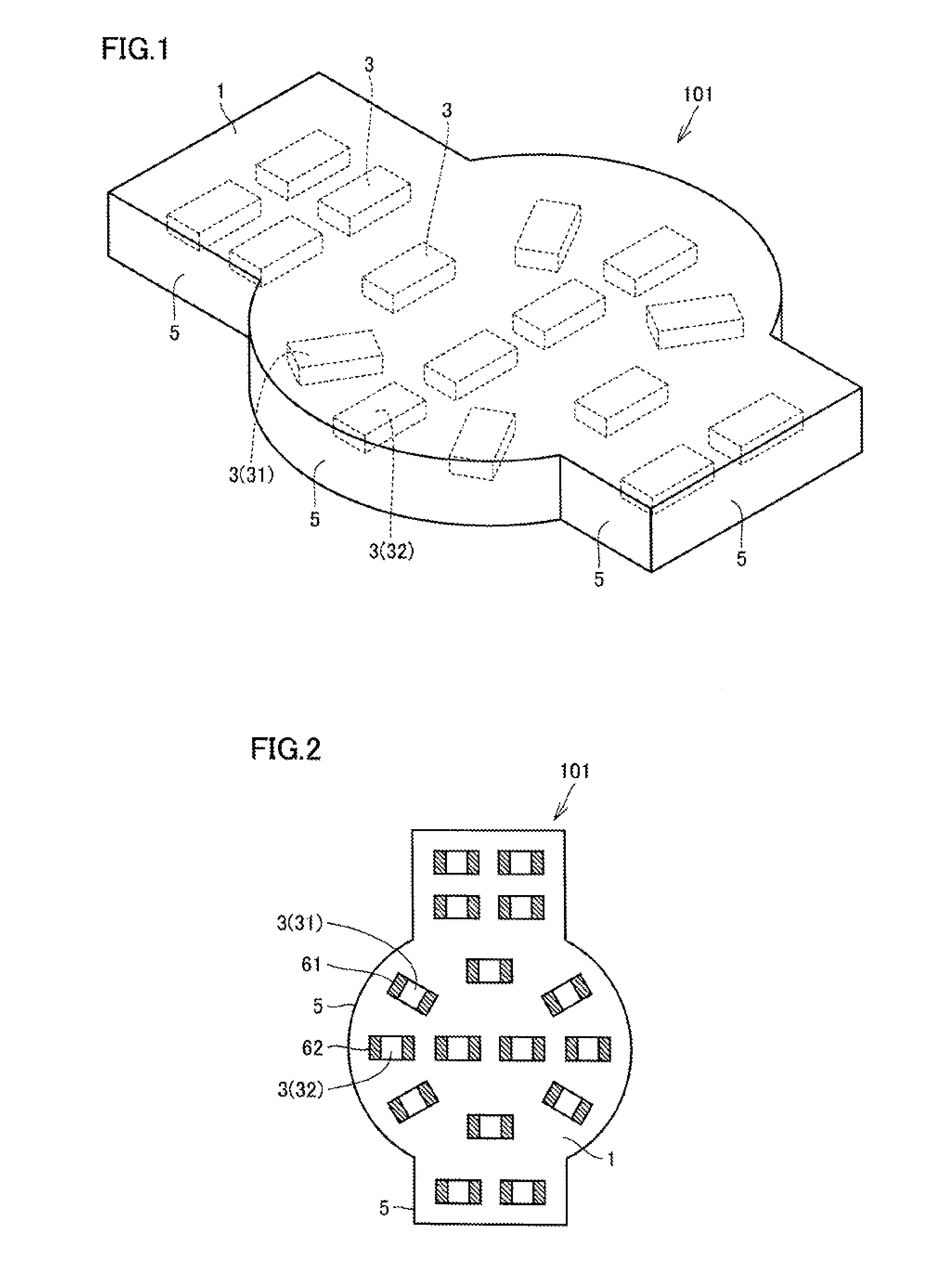 Component-embedded resin substrate