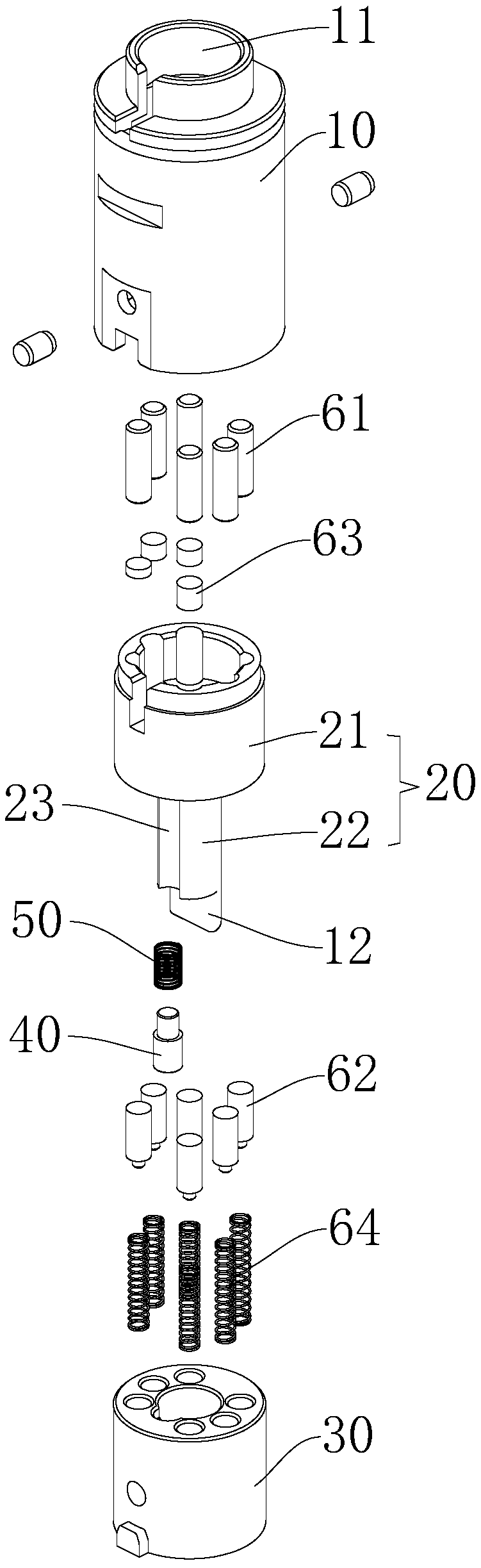 Anti-error lock cylinder and unlocking key