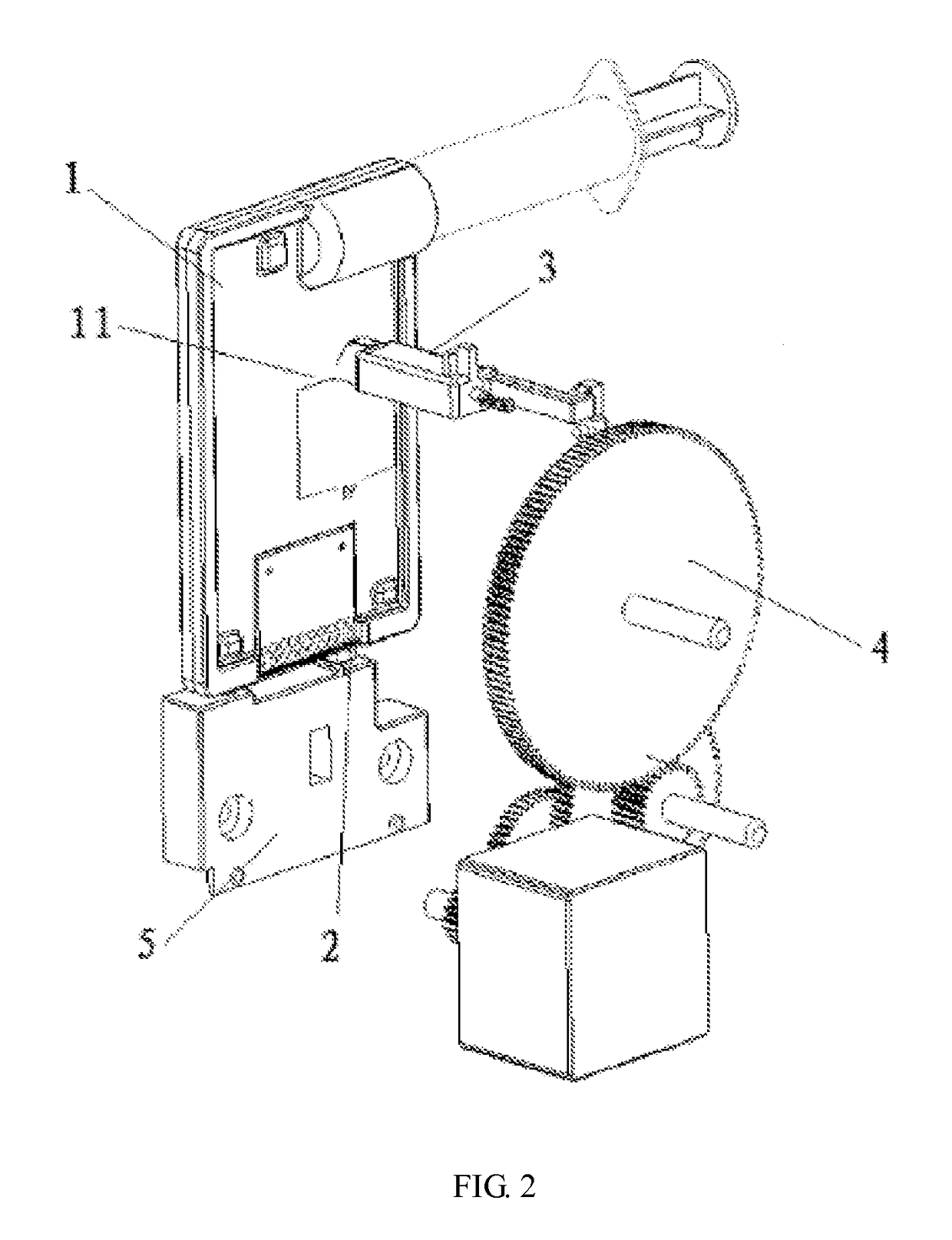 Medical tested object auto-ejection structure and blood-gas analyzer using same