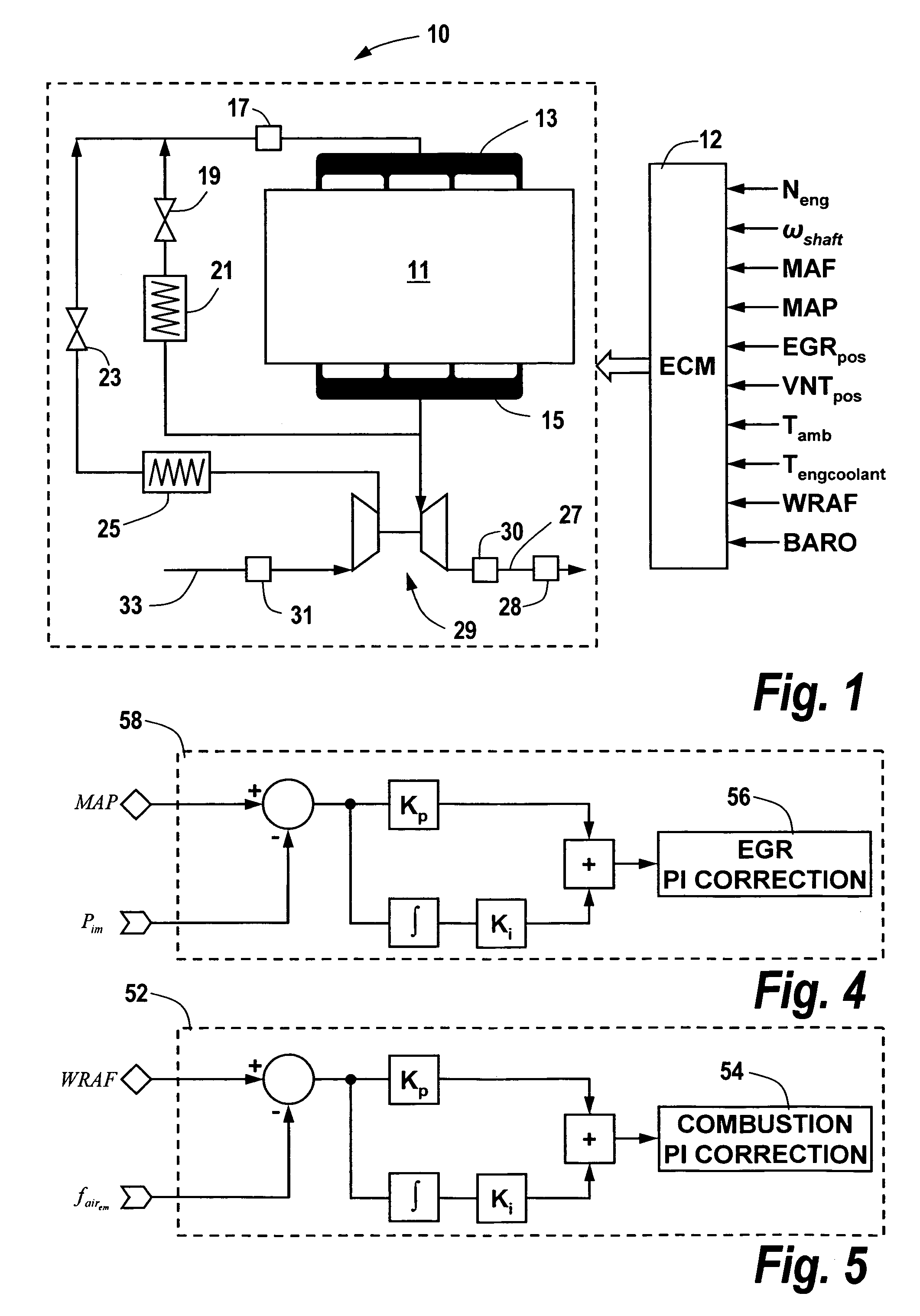 Intake oxygen estimator for internal combustion engine