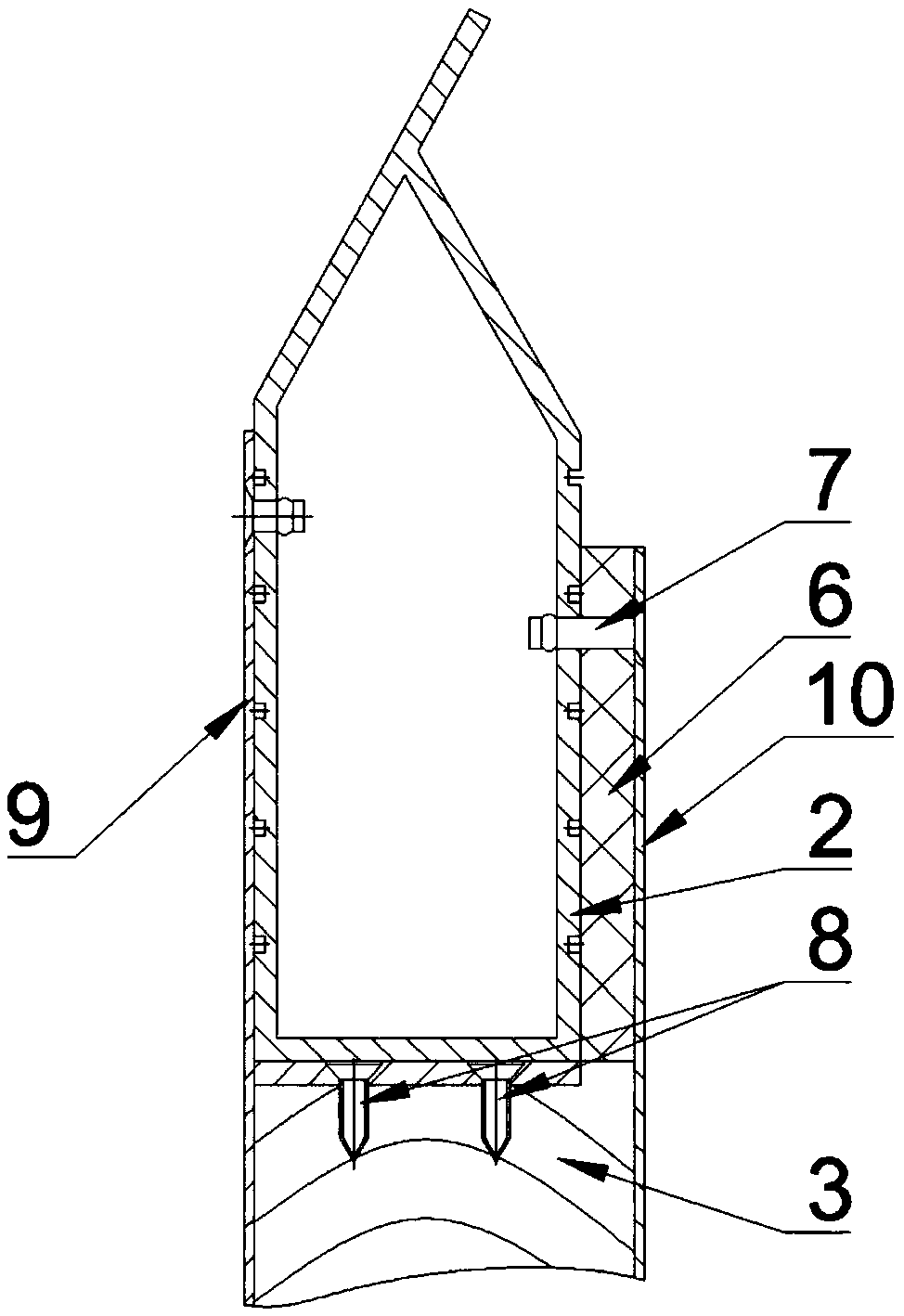 Square cabin top big board skeleton structure