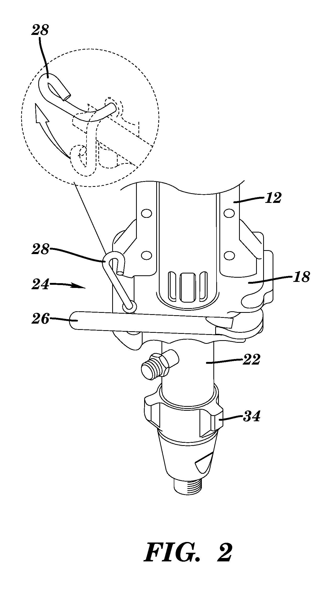 Reciprocating piston pump serviceable without tools