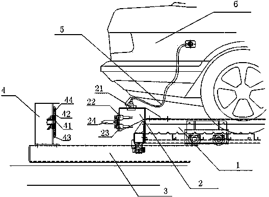 Charging device for mechanical three-dimensional garage