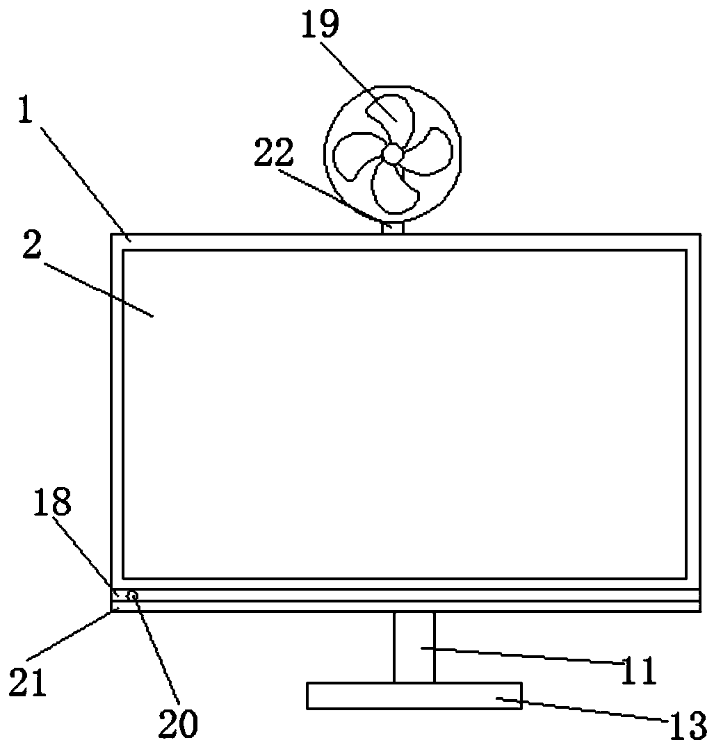 Blue light preventing computer display screen