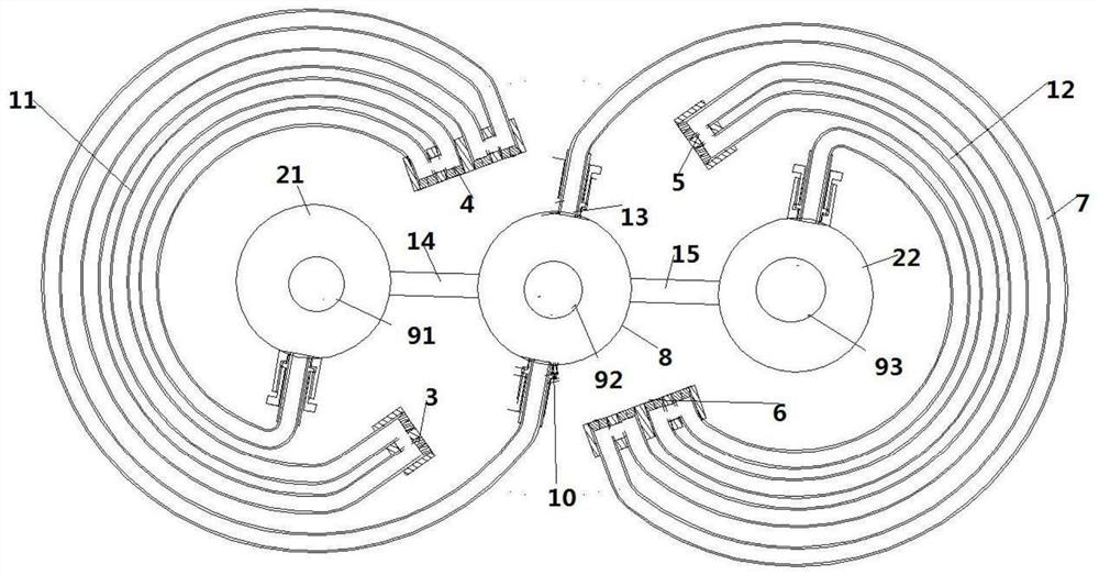 Heat exchanger controlled by cooperative communication of liquid level vibration