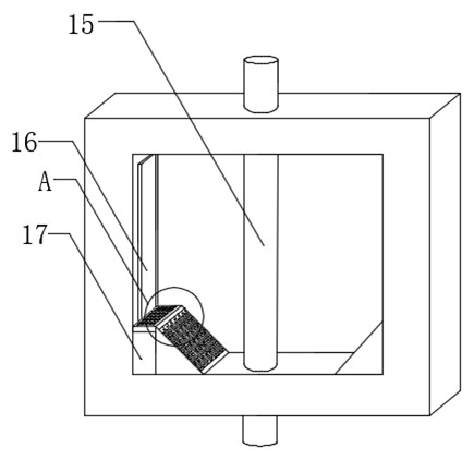 Wheat bran removing device for preparing wheat flour and use method of wheat bran removing device