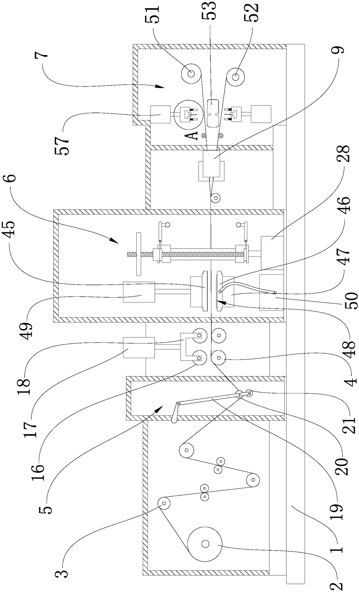 Thin film slitting machine capable of preventing burrs