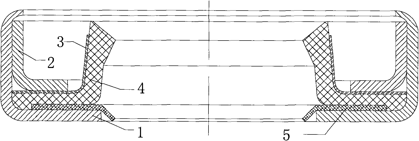 Elastic structure polytetrafluoroethylene oil seal