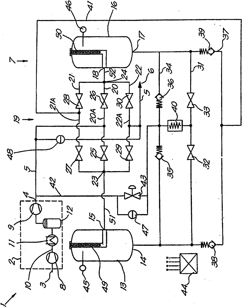 Method for drying a compressed gas