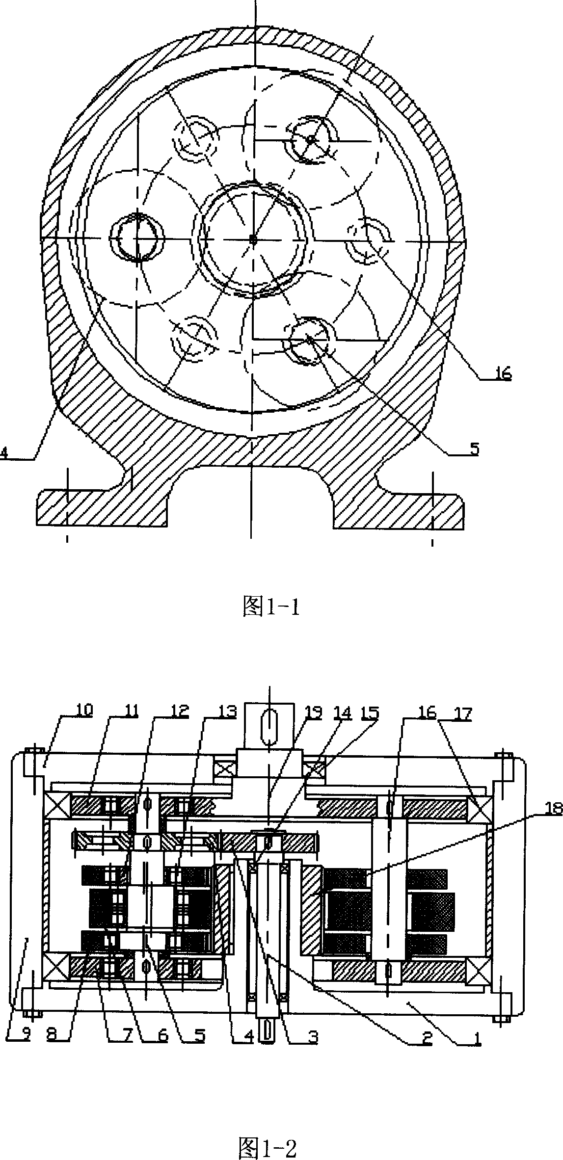 New type annular plate type RV actuator