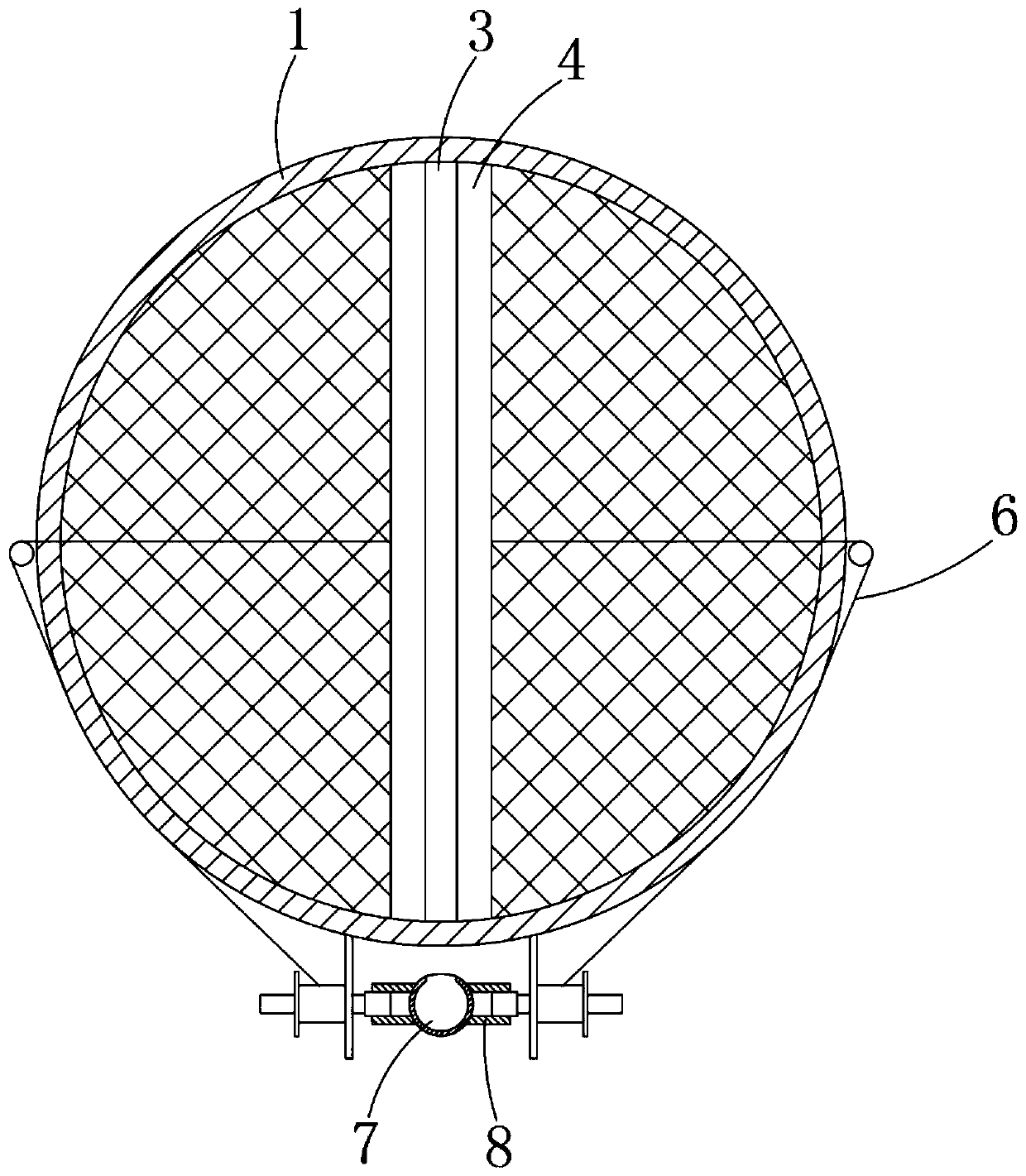 Treatment device for automobile exhaust gas abnormal emission