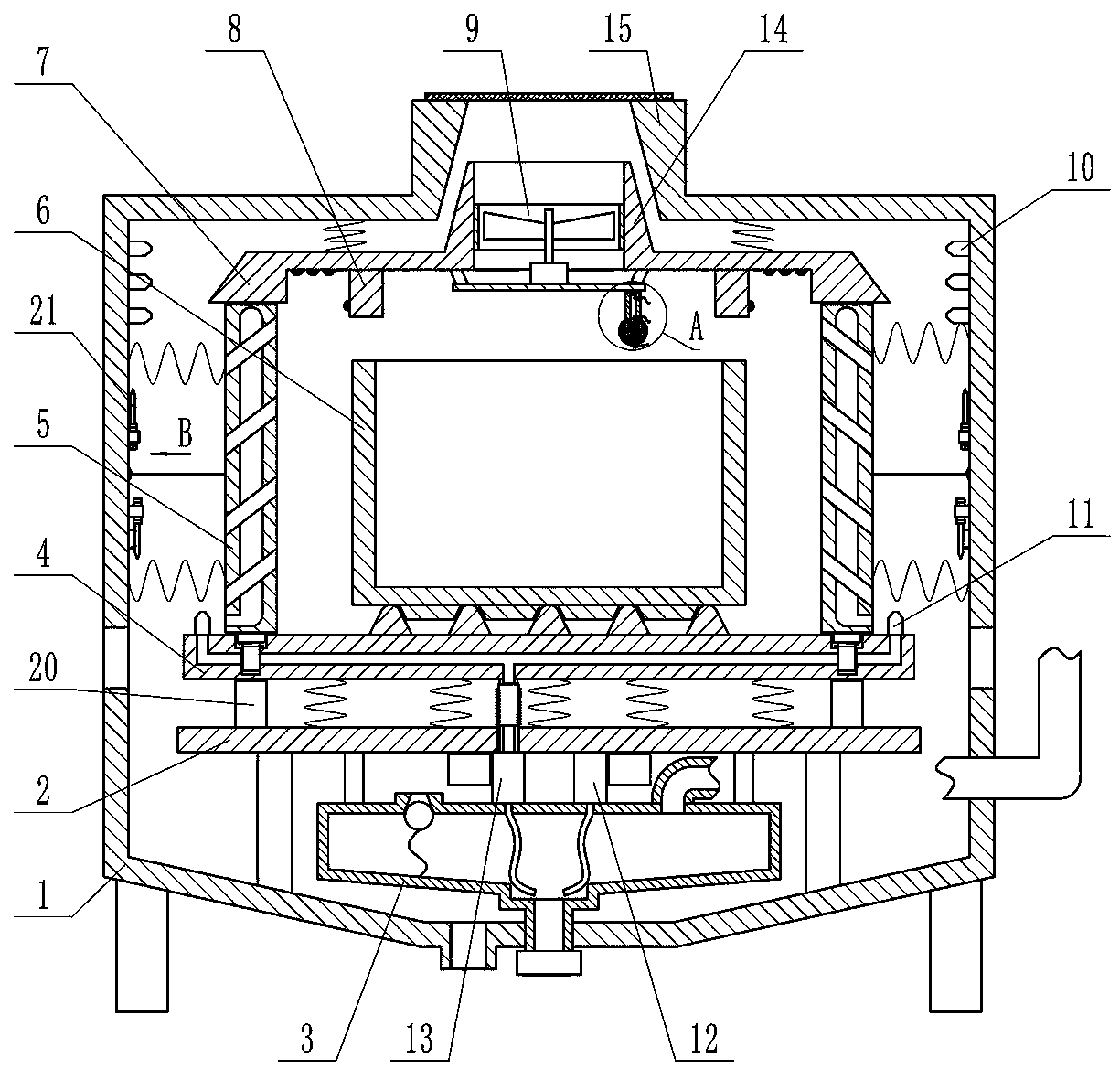 An antimagnetic protection device for an electronic information system