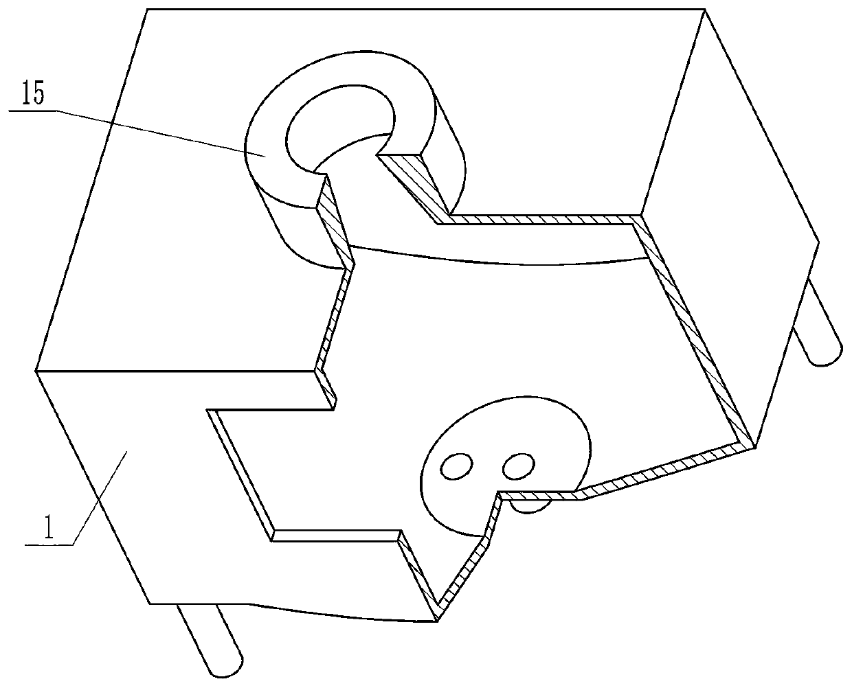 An antimagnetic protection device for an electronic information system