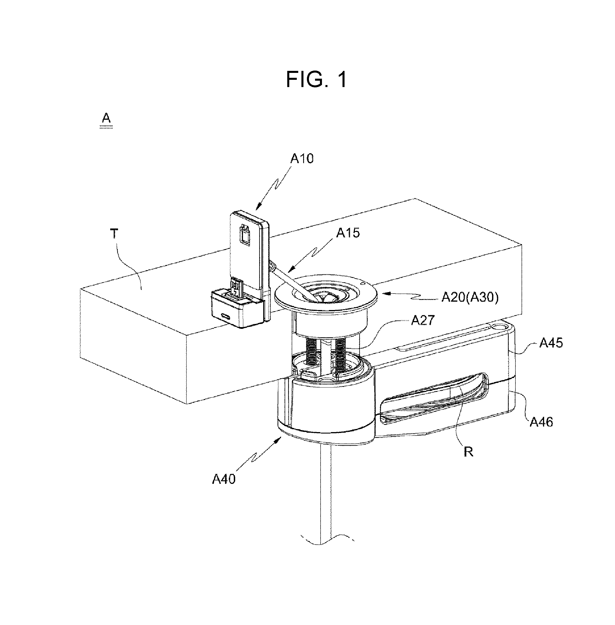 Cable retraction unit assembly