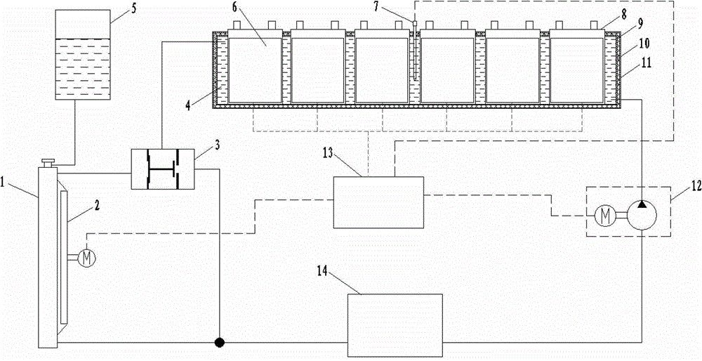 Battery pack heat management device