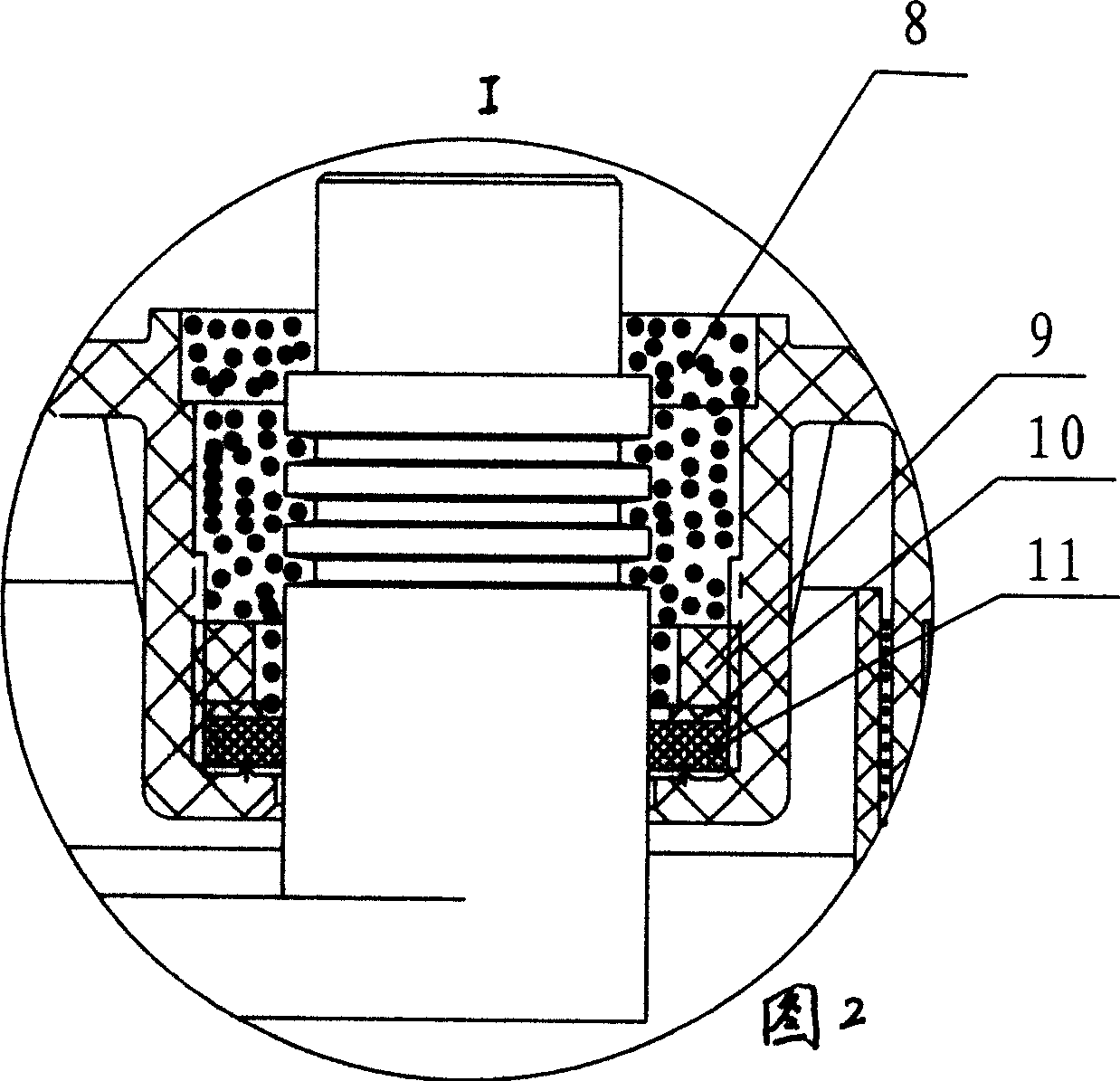 Valve control type lead acid accumulator for metro vehicle