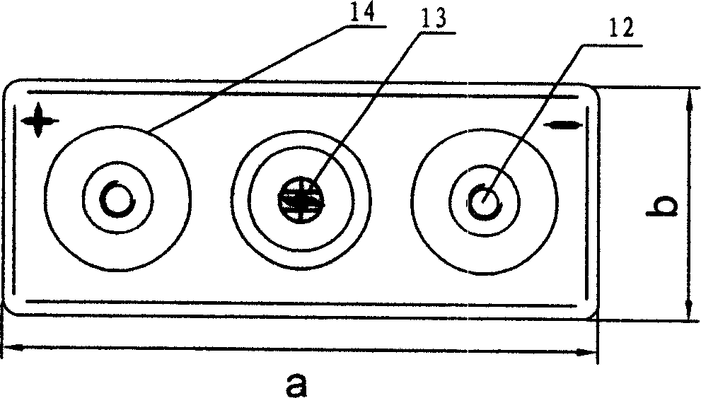 Valve control type lead acid accumulator for metro vehicle