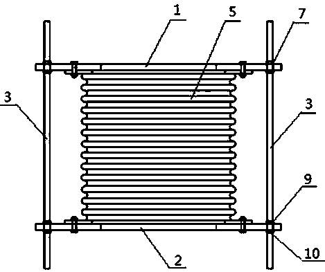 Device and method for correcting deformation expansion joint