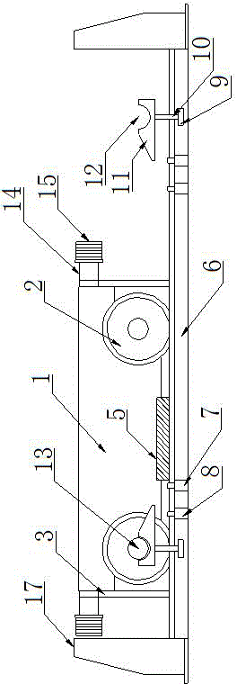 Limiting device of electric trolley of bridge type crane