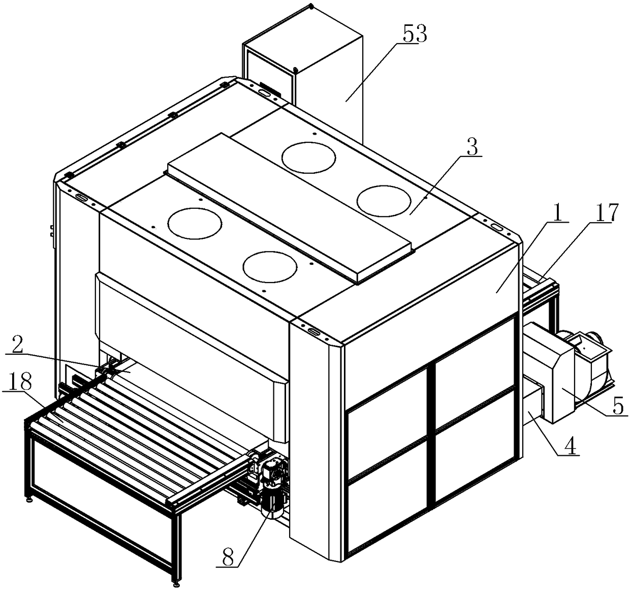 A reciprocating paint spraying machine