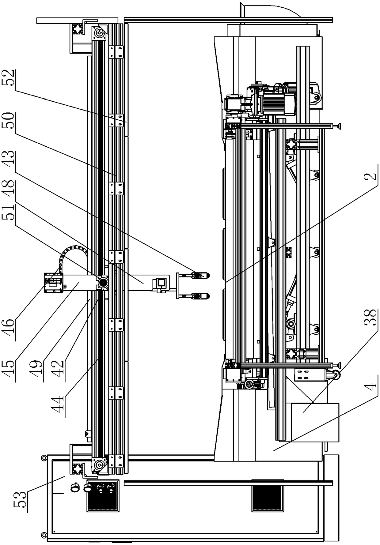 A reciprocating paint spraying machine