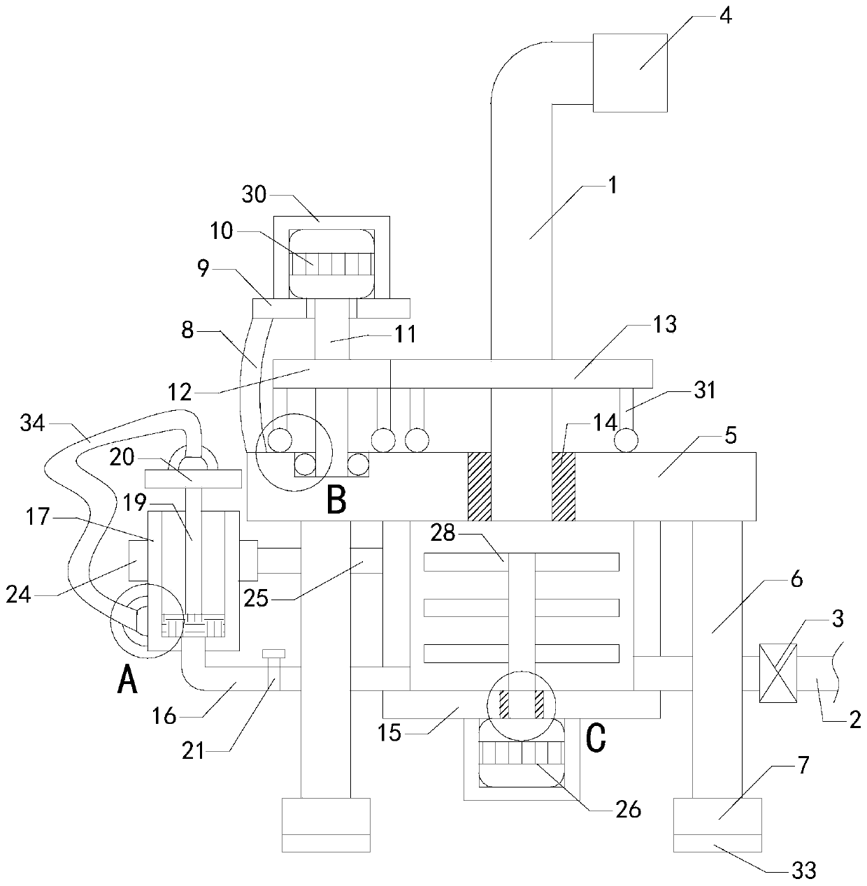 Watering device for garden landscaping project