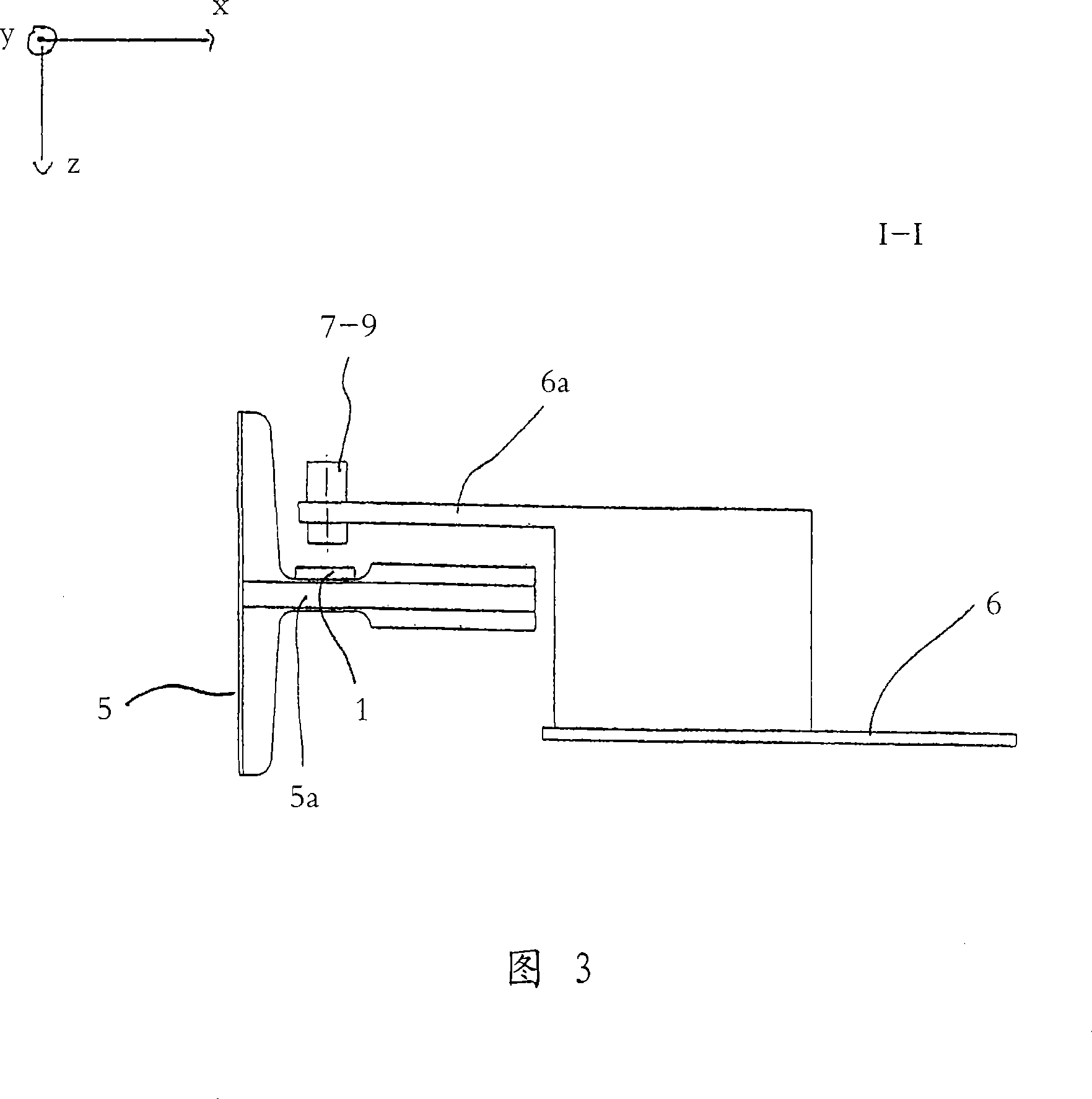 Measuring strip and system for determining the motion of a moving object