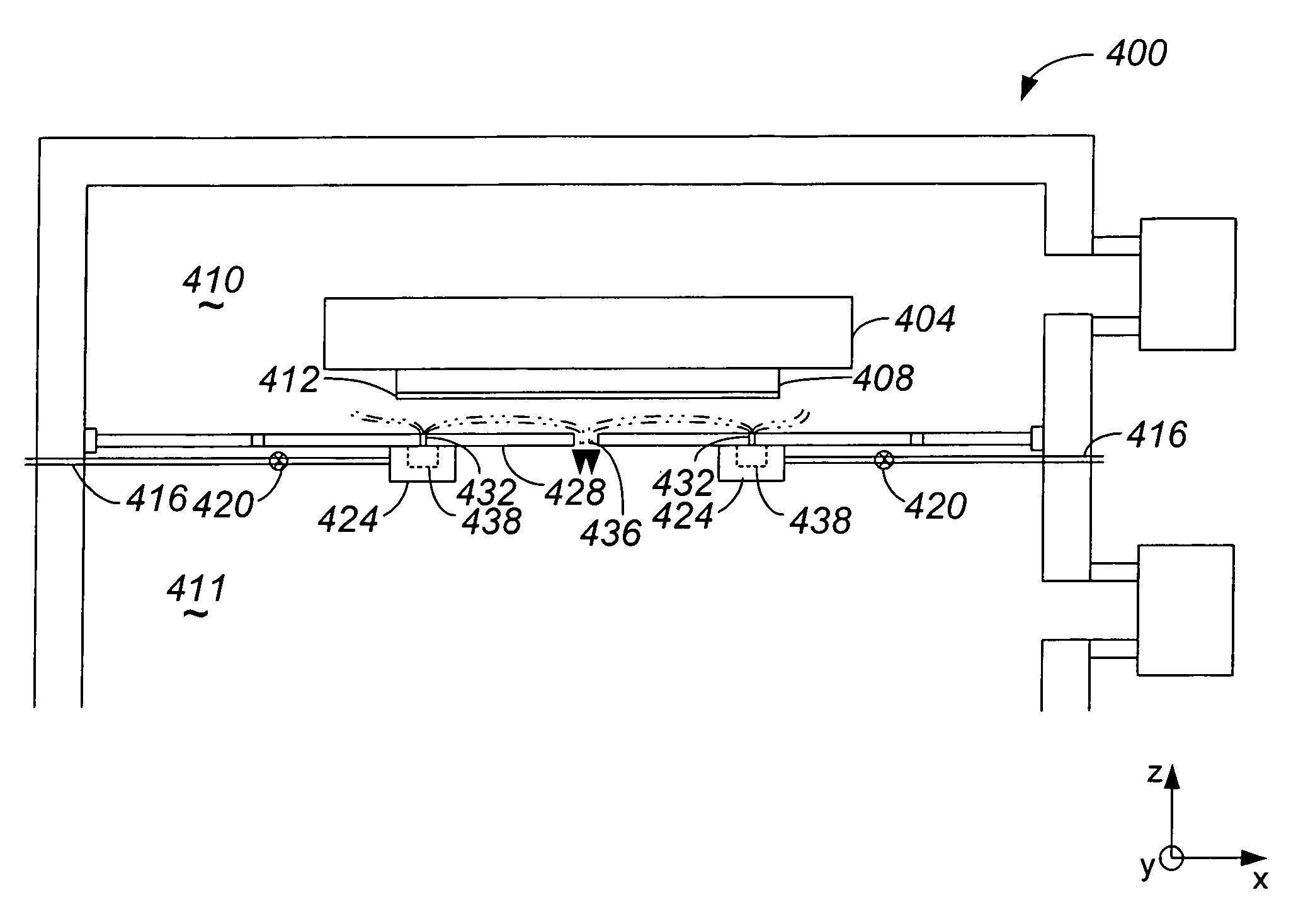 Extreme ultraviolet reticle protection using gas flow thermophoresis