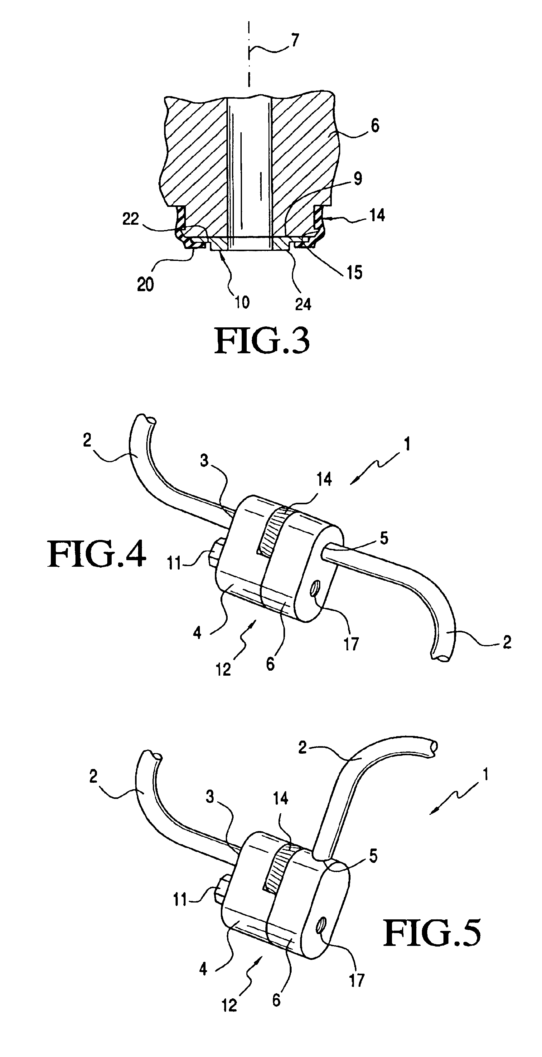 Connecting arrangement for coolant lines