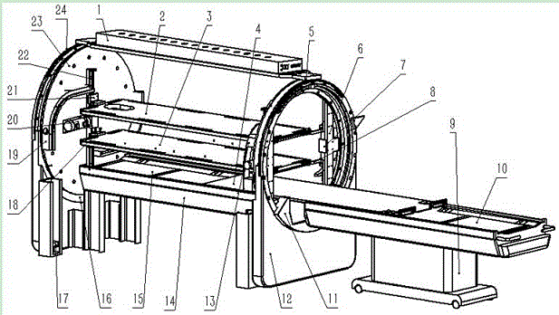 Electric turning bed for patients suffering from burns and scalds and treatment method