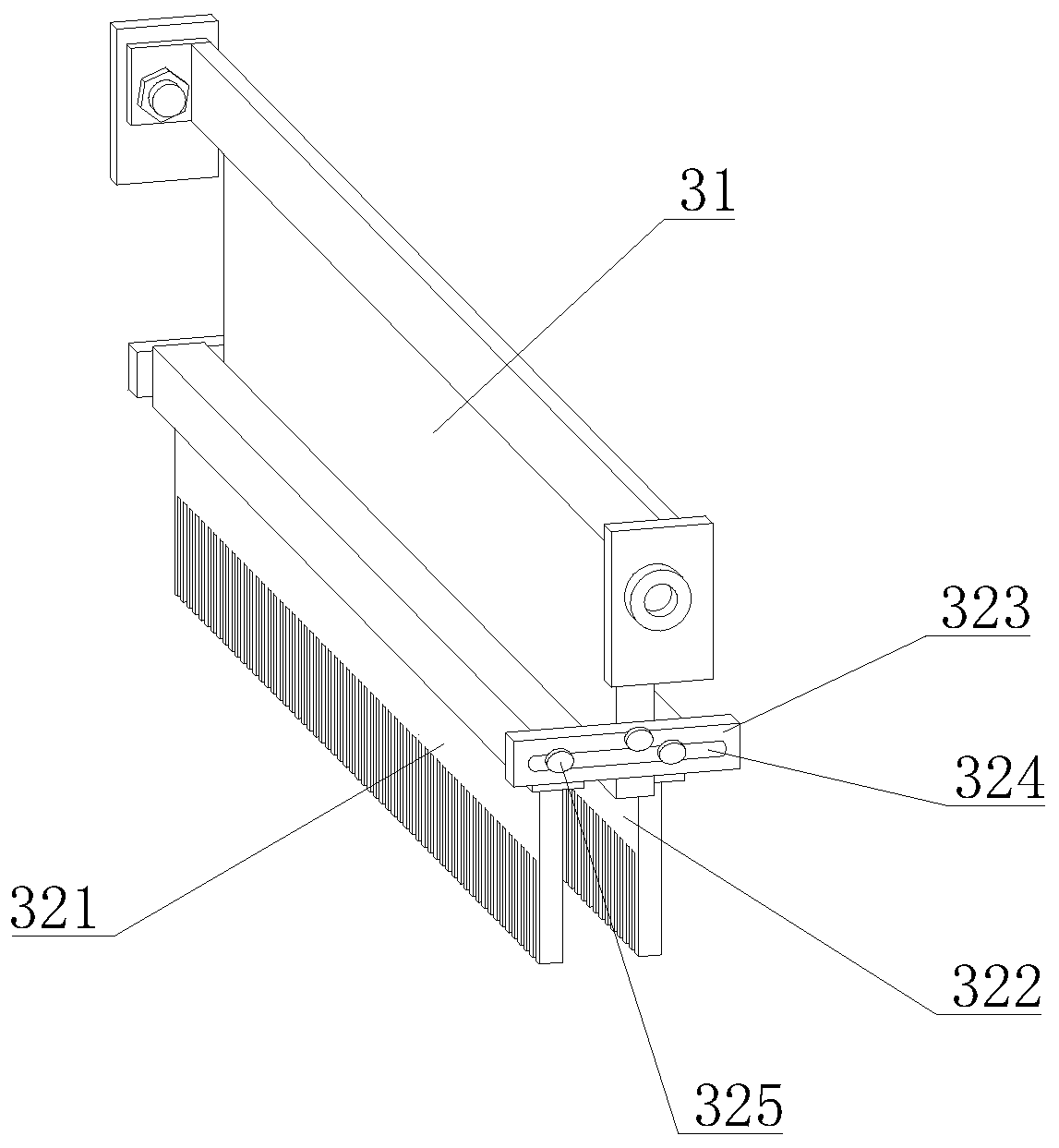 Wood block surface cleaning and counting device