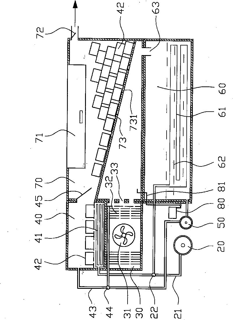 Accumulation energy type multifunctional air-conditioning bed