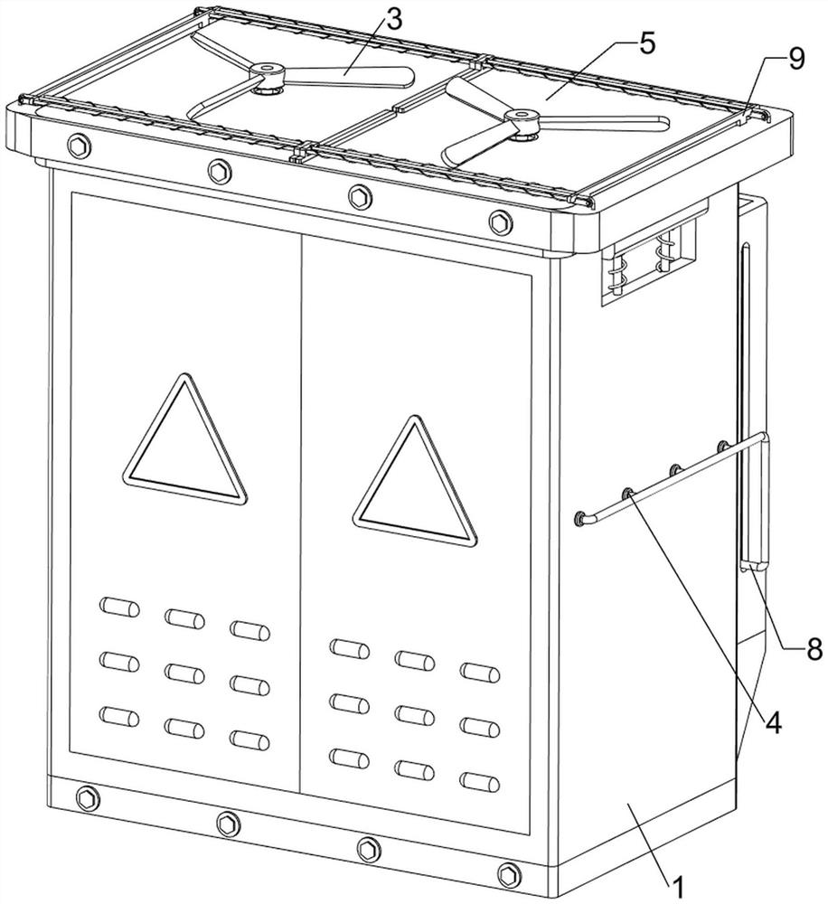 High-voltage power transformation box capable of repelling birds and insects