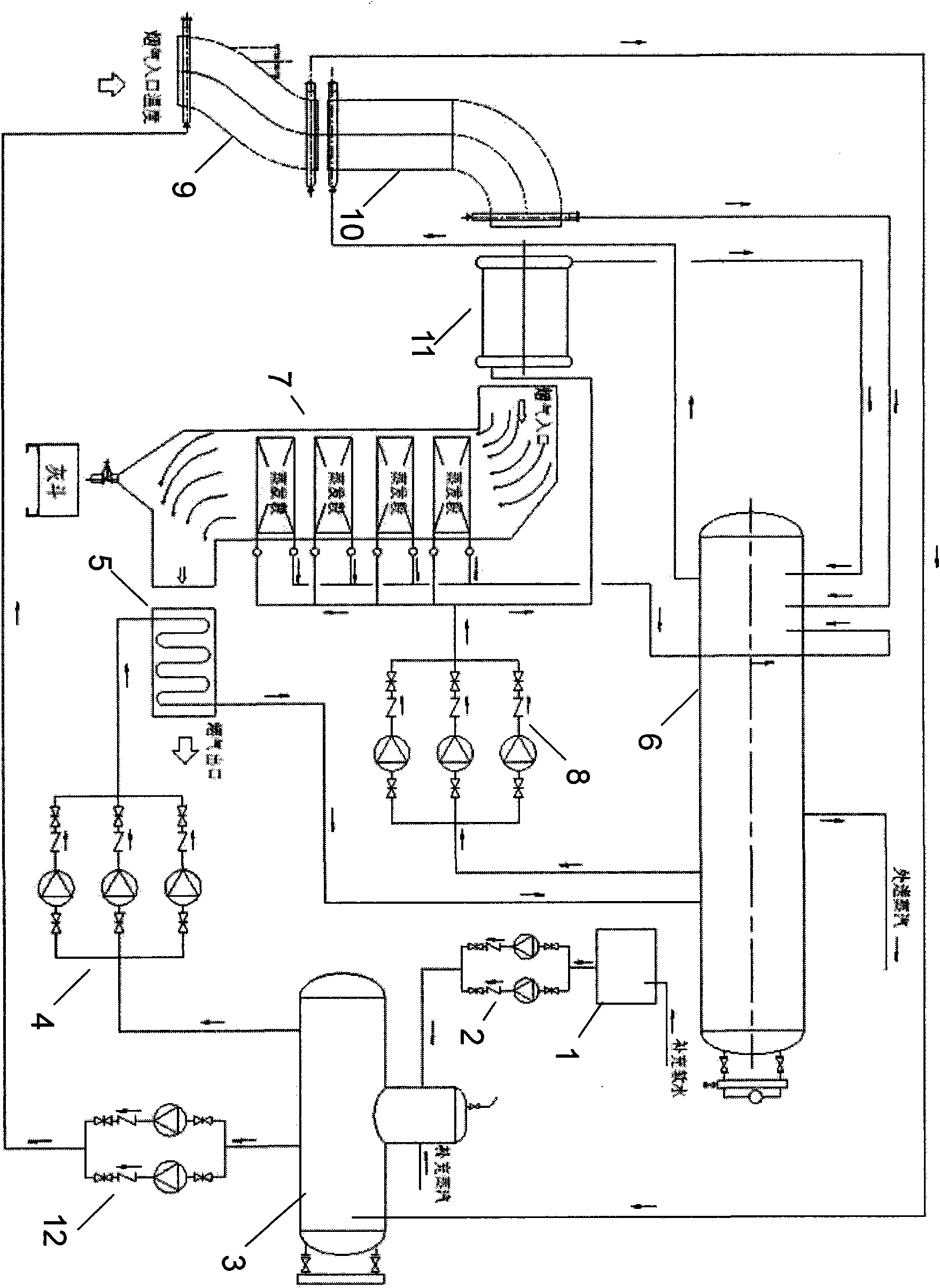 Full combustion smoke gas excess heat reclaiming system of argon oxygen decarburization converter